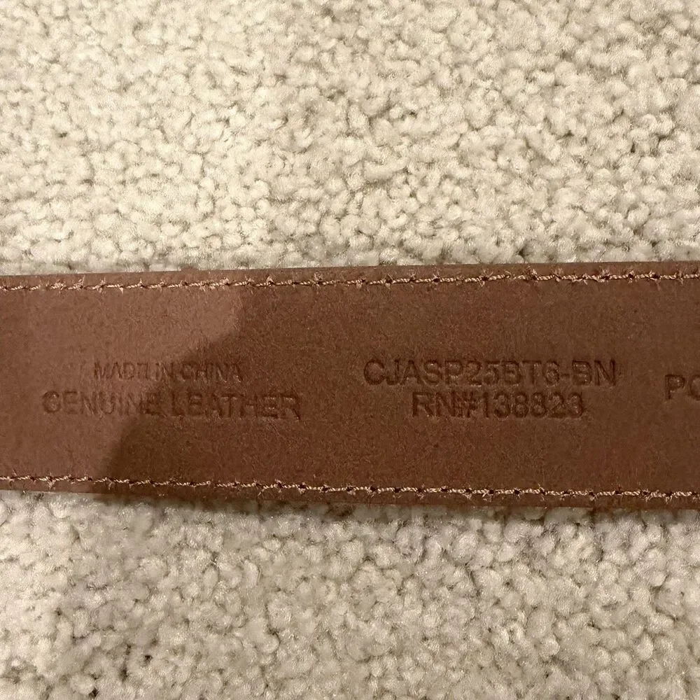 NWOT Cody James Men’s Rustler Suede Leather Belt W/ Buckle Tan Size 34 Western